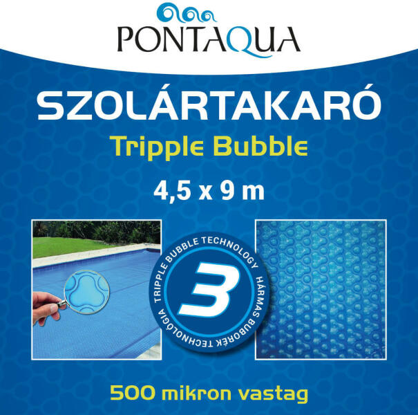 Vásárlás: Szolár takaró 4, 5 x 9 m 500micron Tripple Bubble (SZT 454)  Medencetakaró árak összehasonlítása, Szolár takaró 4 5 x 9 m 500 micron  Tripple Bubble SZT 454 boltok