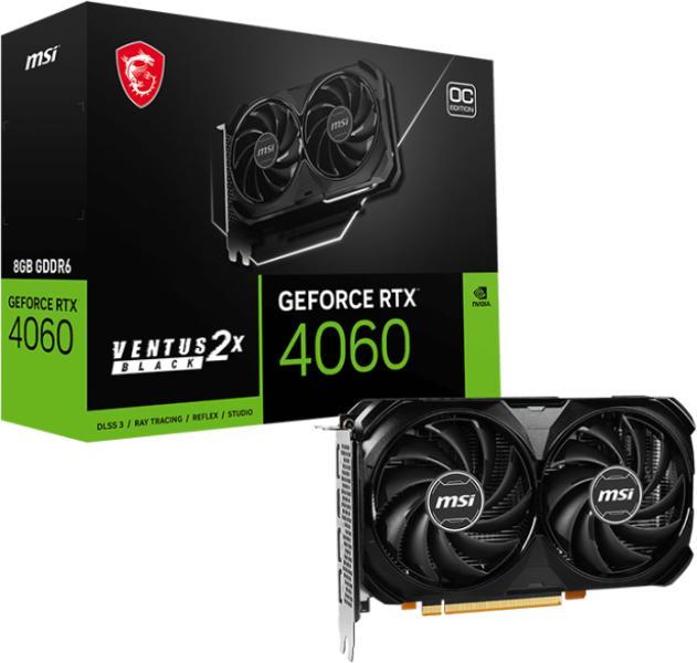 GeForce RTX 4060 VENTUS 2X BLACK OC 8GB GDDR6 128bit (V516-004R)