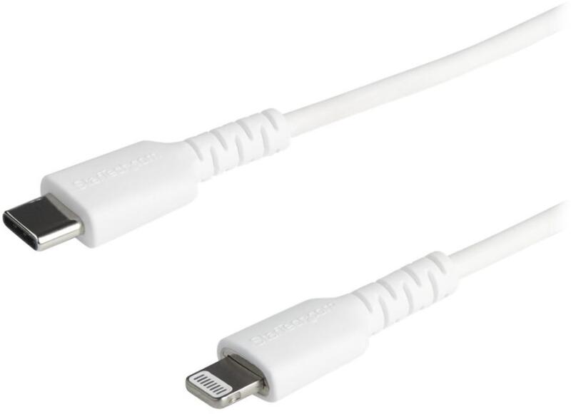StarTech StarTech. com 2m USB C to Lightning Cable - iPhone iPad Fast  Charging Durable White Charge