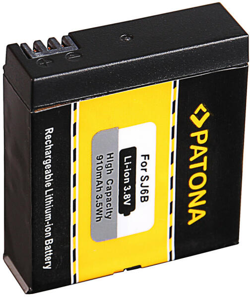 Utángyártott SJCAM SJ6 Legend Black SJ6000 akkumulátor ( 910 mAh / 3, 5 Wh  / 3.8V ) - Utángyártott vásárlás, olcsó Fényképező, kamera akkumulátor  árak, akciók
