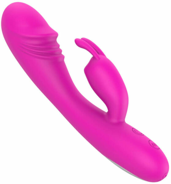 Lonely - akkus, csiklókaros, G-pont vibrátor (pink)