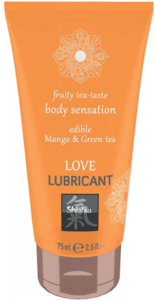 Shiatsu Love Lubricant - Edible Mango & Green Tea 75 ml