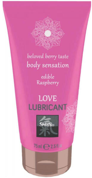 Shiatsu Love Lubricant - Edible Raspberry 75 ml