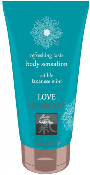 Shiatsu Love Lubricant - Edible Japanese Mint 75 ml