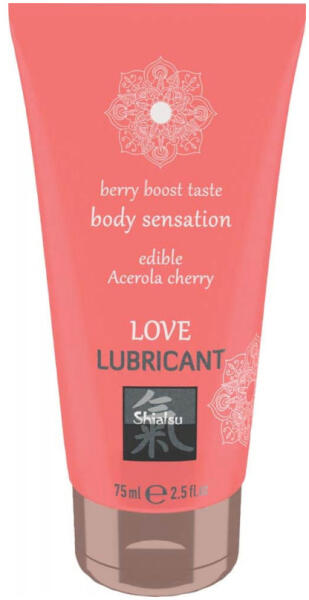 Shiatsu Love Lubricant - Edible Acerola Cherry 75 ml