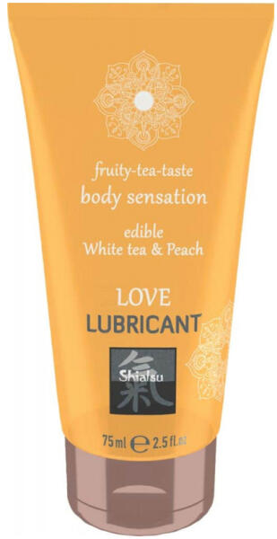 Shiatsu Love Lubricant - Edible White Tea & Peach 75 ml