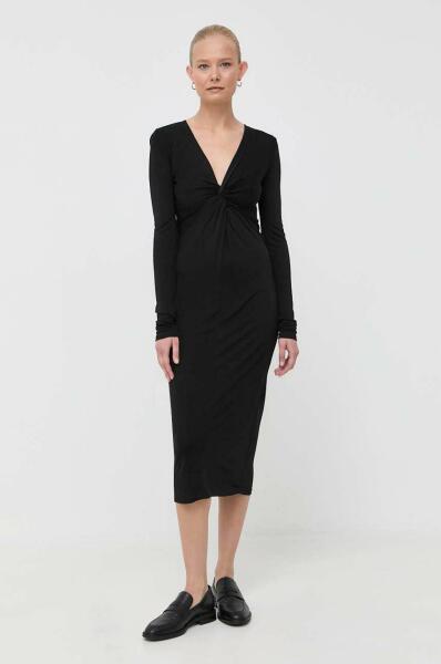 Vásárlás: Giorgio Armani ruha fekete, midi, testhezálló - fekete S -  answear - 46 990 Ft Női ruha árak összehasonlítása, ruha fekete midi  testhezálló fekete S answear 46 990 Ft boltok