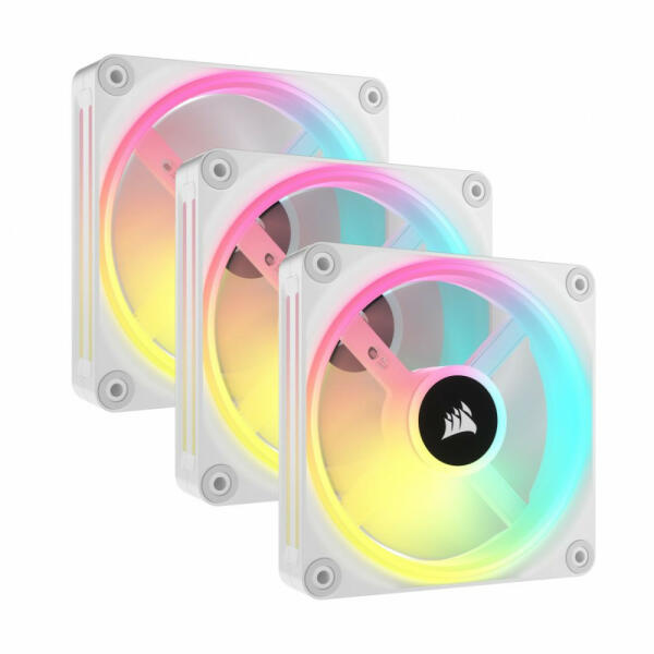 Corsair iCUE LINK QX120 RGB 120mm PWM White Triple pack (CO