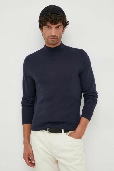 Vásárlás: Calvin Klein gyapjú pulóver könnyű, férfi, sötétkék, félgarbó  nyakú - sötétkék XXL Férfi pulóver árak összehasonlítása, gyapjú pulóver  könnyű férfi sötétkék félgarbó nyakú sötétkék XXL boltok