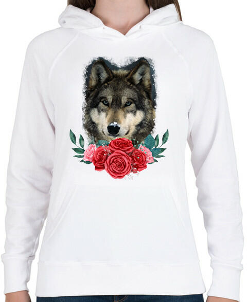 Vásárlás: printfashion Farkas rózsával - Női kapucnis pulóver - Fehér Női  pulóver árak összehasonlítása, Farkas rózsával Női kapucnis pulóver Fehér  boltok