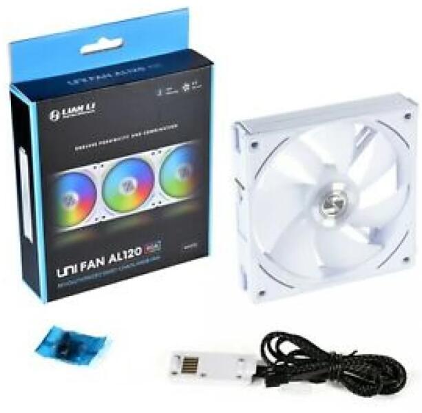 UNI FAN AL120 RGB PWM 120mm White (UF-AL120-1W)