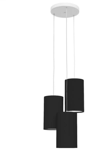Vásárlás: Lumenet Textil függesztett lámpa fekete színben, 16 cm, 3  foglalattal (POP-VCH 20) Fali- és mennyezeti lámpa, csillár árak  összehasonlítása, Textil függesztett lámpa fekete színben 16 cm 3  foglalattal POP VCH 20 boltok