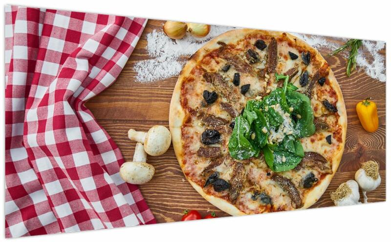Mivali Tablou cu pizza, dintr-o bucată 200x100 cm (V021239V200100) (Tablou)  - Preturi