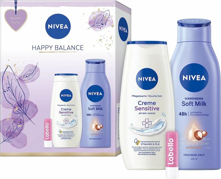 Vásárlás: Nivea Nivea Happy Balance ajándékcsomag Ajándékcsomag árak  összehasonlítása, NiveaHappyBalanceajándékcsomag boltok