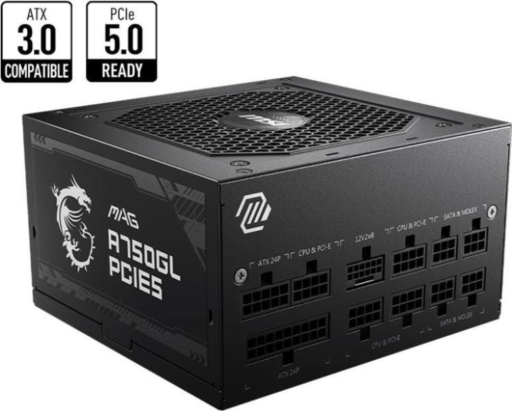 MSI MAG A750GL 750W 80 PLUS Gold (306-7ZP8B11-CE0) (Sursa de