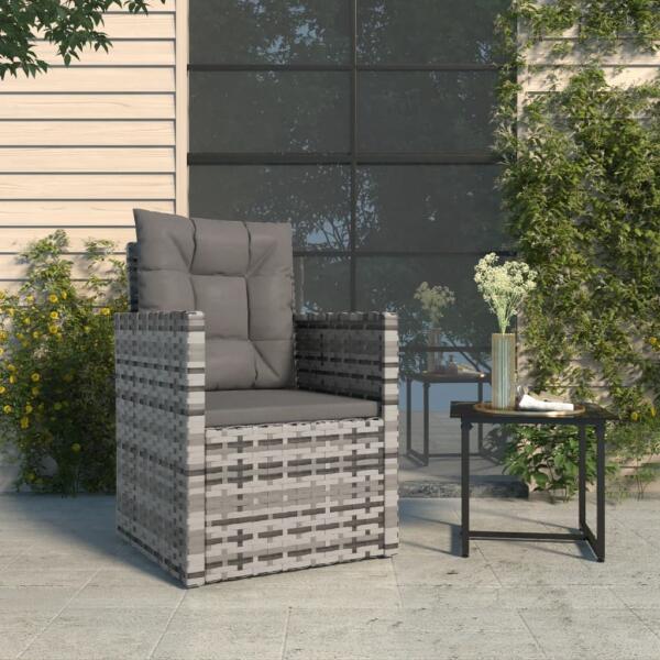 polyrattan kerti fotel párnákkal (362322/3)