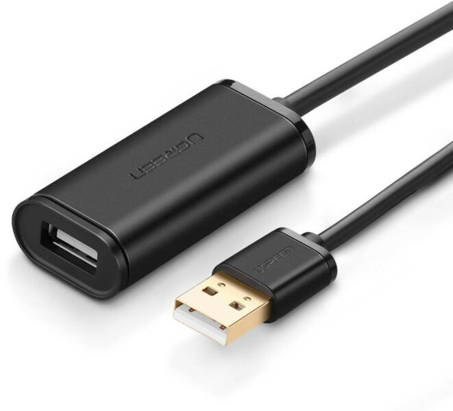 UGREEN US121 aktív USB 2.0 hosszabbító kábel, 5 m (fekete) - mobilehome  vásárlás, olcsó UGREEN US121 aktív USB 2.0 hosszabbító kábel, 5 m (fekete)  - mobilehome árak, Kábel, csatlakozó akciók