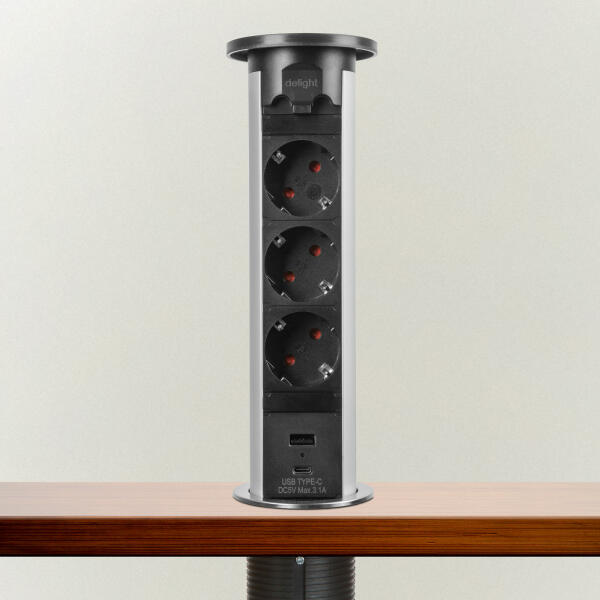 3 Plug + 2 USB (20451S)