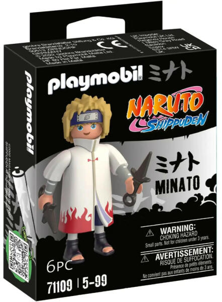 PLAYMOBIL Naruto 71109 - Figurine MINATO, Multicolore, En Plastique, Pour Collection Ou Jeu
