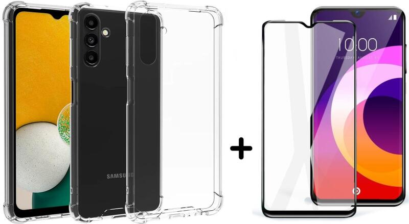 ProCase Pachet 360: Folie din sticla + Husa pentru Samsung Galaxy A04s  Anti-Shock 1.5mm, transparent (Husa telefon mobil) - Preturi