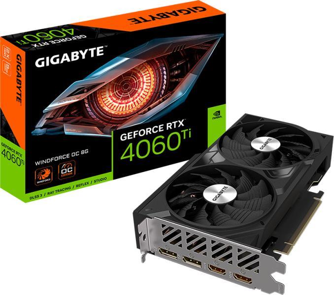 GeForce RTX 4060 Ti WINDFORCE OC 8G (GV-N406TWF2OC-8GD)