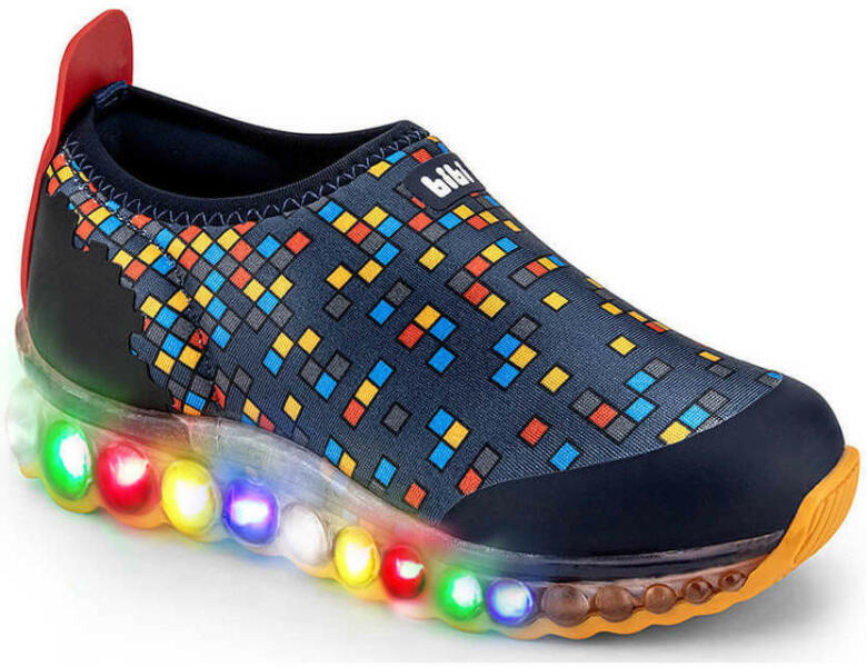 Bibi Shoes Pantofi sport modern Băieți Pantofi Sport LED Bibi Roller  Celebration Pixel Bibi Shoes Negru 32 (Pantof copii) - Preturi