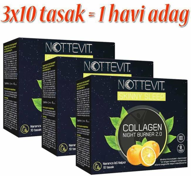 Vásárlás: Nottevit Collagen Night Burner 2.0 italpor 3×10 db  Táplálékkiegészítő árak összehasonlítása, Collagen Night Burner 2 0 italpor  3 10 db boltok