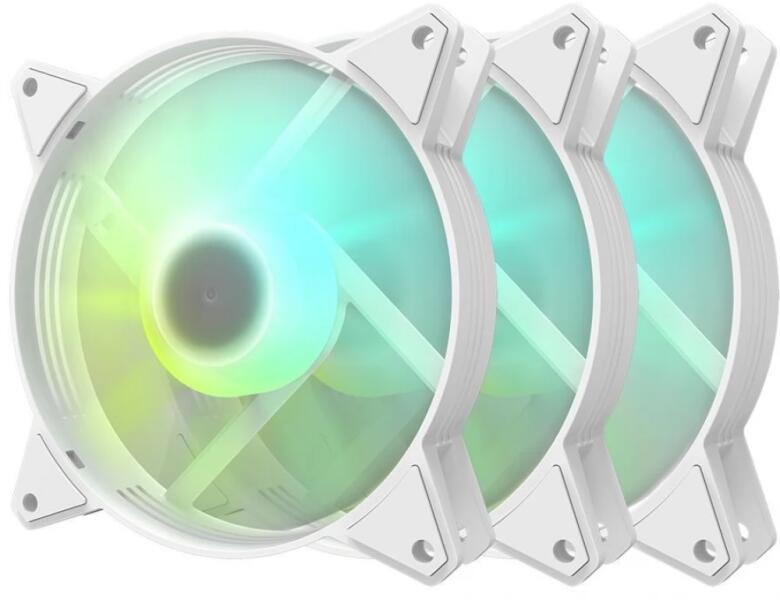 C6 ARGB 3-pack 120mm White (034145)