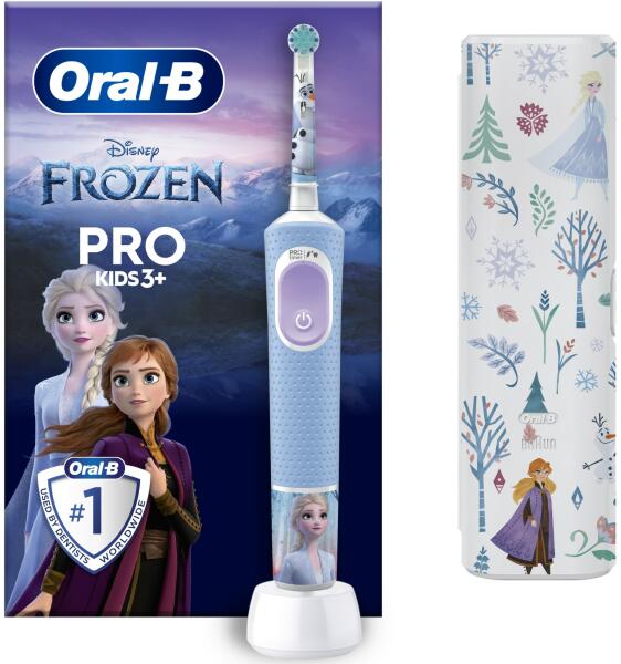 Oral-B Pro Kids 3+ Frozen + travel case elektromos fogkefe vásárlás, olcsó  Oral-B Pro Kids 3+ Frozen + travel case elektromos fogkefe árak, akciók