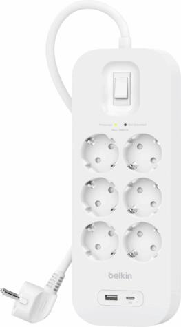 6 Plug + 2 USB 2 m Switch (SRB002VF2M)