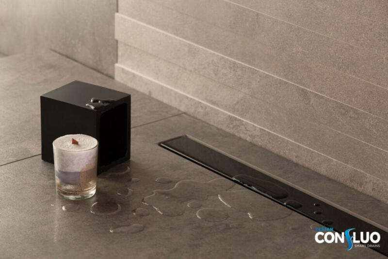 Confluo Frameless Line 750mm Black (13701205)