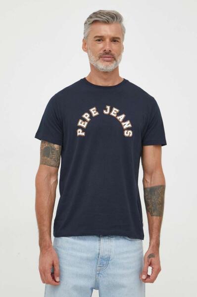 Vásárlás: Pepe Jeans pamut póló Westend sötétkék, nyomott mintás - sötétkék  XL Férfi póló árak összehasonlítása, pamut póló Westend sötétkék nyomott  mintás sötétkék XL boltok