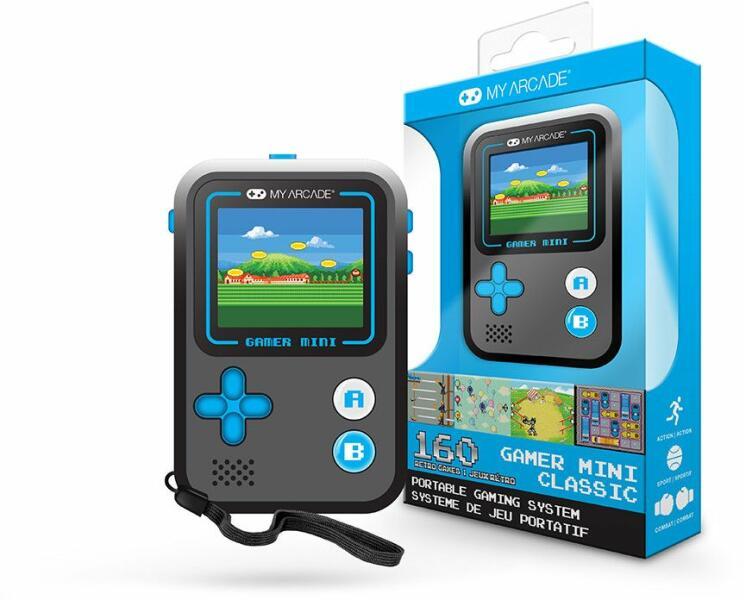 My Arcade Gamer Mini Classic-Purple: Miniature Handheld Gaming System Packed With 160 Games, 1.8'' Color Display (Dgun-3924), Sm