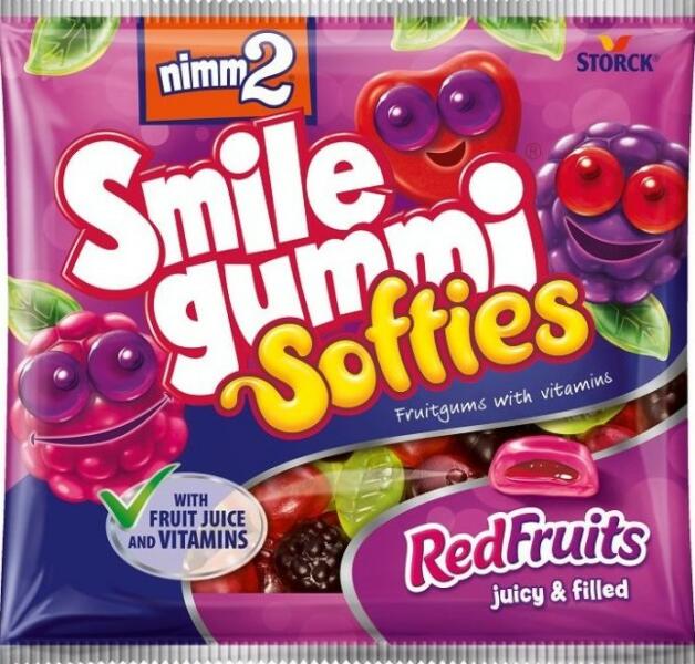 STORCK Nimm2 Smile gummi Softies Fructe Roșii 90 g (Desert) - Preturi
