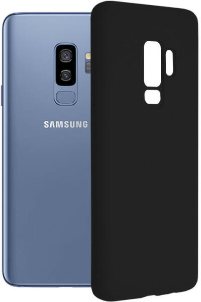Matrix Husa Pentru Samsung Galaxy S9, Premium Silicon, Interior Alcantara,  Matrix, Negru (Husa telefon mobil) - Preturi