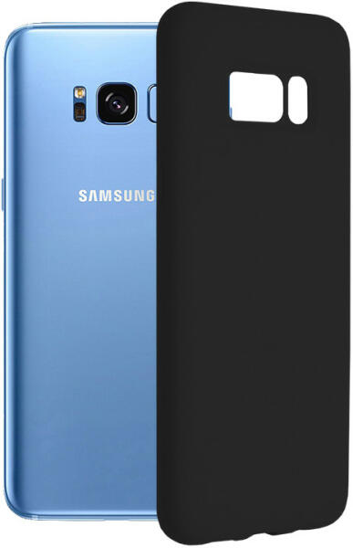 Husa Compatibila cu Samsung Galaxy S8 Plus, Soft Edge Silicone, Interior  Alcantara, Negru (Husa telefon mobil) - Preturi