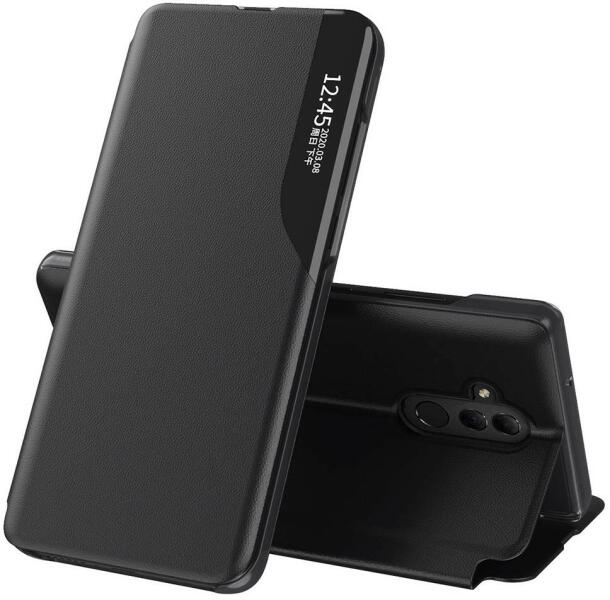 Husa Compatibila cu Huawei Mate 20 Lite Smart View Case, Functie Stand, Flip  / Carte, Negru (Husa telefon mobil) - Preturi