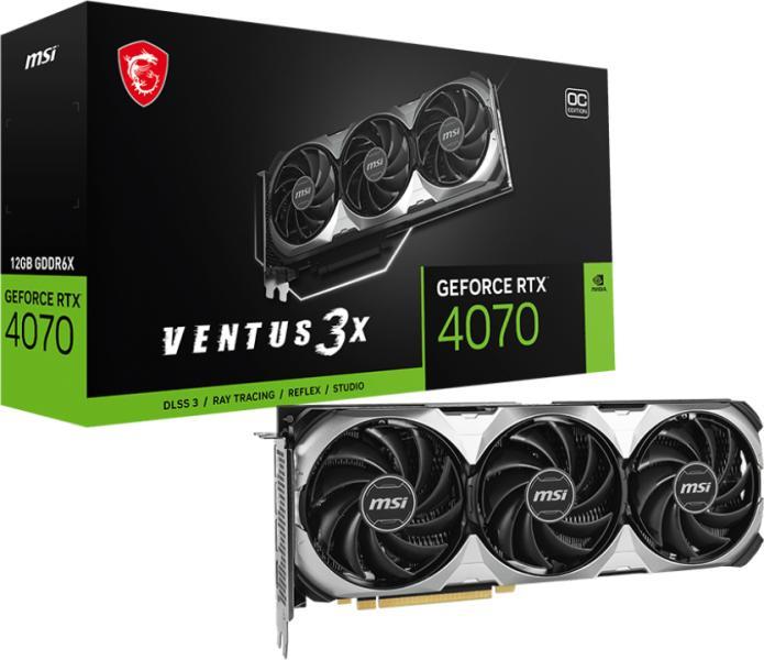 MSI GeForce RTX 4070 VENTUS 3X E OC 12GGB GDDR6X 192bit (V513-290R