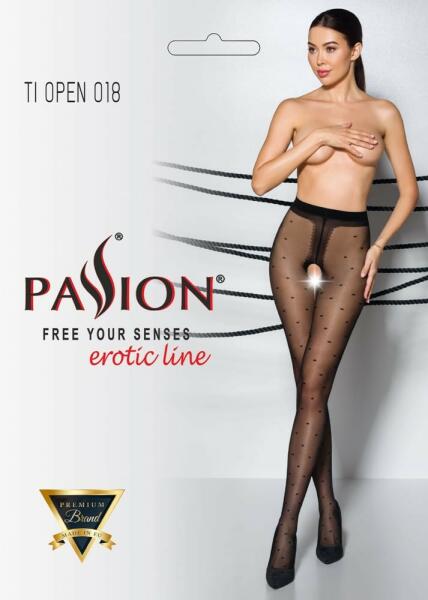 Passion Dresuri Sexy Decupate Intim, Negru, S/M 1/2 (20 den) - pasiune -  57,56 RON (Ciorapi sexi) - Preturi