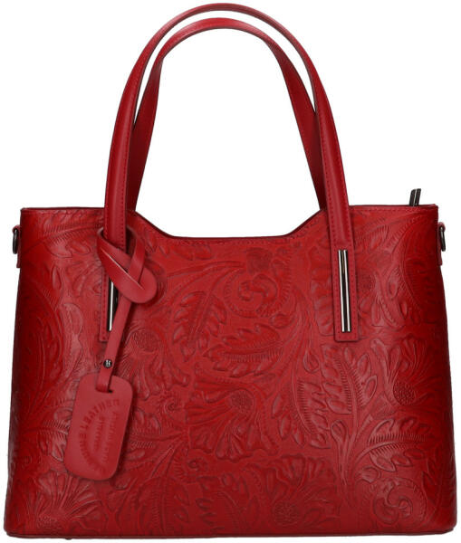 Vásárlás: Rea Moda Olasz bőr 5137 piros virágos nagy női kézitáska Női táska  árak összehasonlítása, Olaszbőr5137pirosvirágosnagynőikézitáska boltok