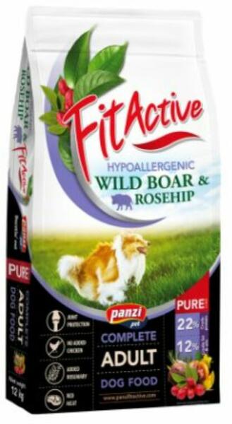 FitActive Pure Hypoallergenic Wild boar & Rosehip 12 kg