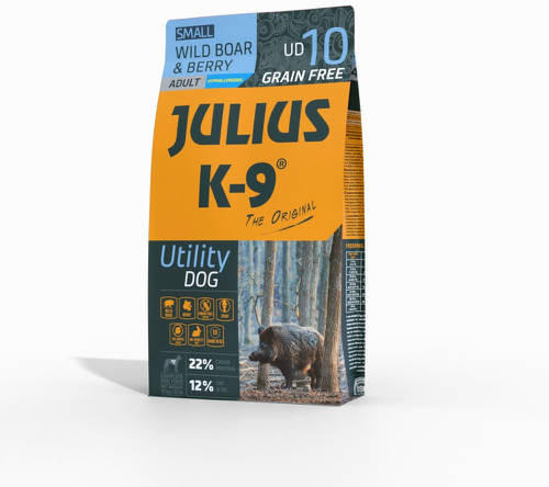 Grain Free Hypoallergenic Utility Dog Adult Small Wild Boar & Berry 10 kg