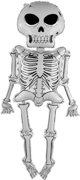 Fólia lufi - Halloween - Csontváz - NAGY