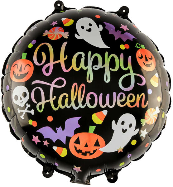 Fólia lufi - Halloween - Happy Halloween szellemek és tök