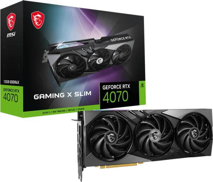 MSI GeForce RTX 4070 GAMING X SLIM 12GB GDDR6X 192bit (V513-251R