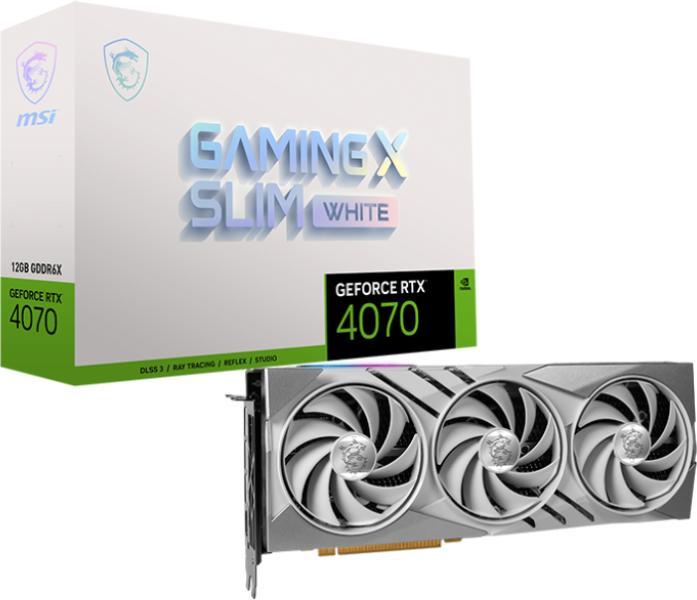 MSI GeForce RTX 4070 GAMING X SLIM WHITE 12GB GDDR6X 192bit (V513