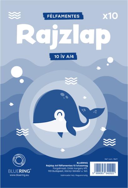 A4, félfamentes fóliázva bálnás 10 ív/csomag