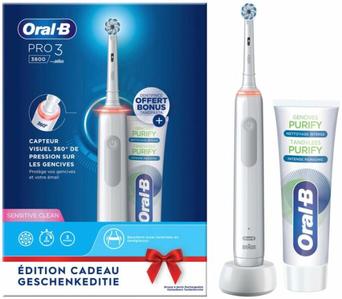 Oral-B Pro 3 3800 elektromos fogkefe vásárlás, olcsó Oral-B Pro 3 3800 elektromos  fogkefe árak, akciók