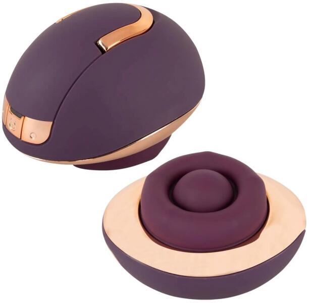 Rotating Vulva Massager - akkus, forgó, vulva masszírozó vibrátor (lila)