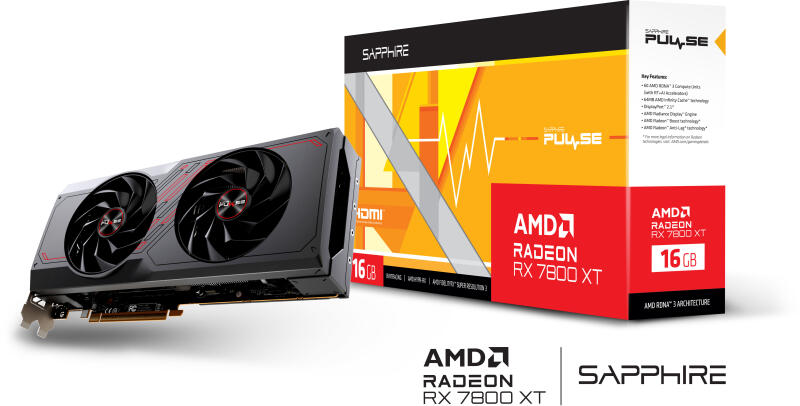 PULSE AMD Radeon RX 7800 XT 16G (11330-02-20G)
